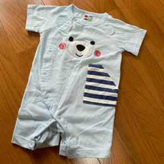 ecrue des jolie ★ くまちゃん 半袖 ロンパース 80sizeの画像