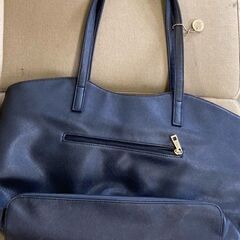 レディース　リクルートバッグ　黒　合皮　中古の画像