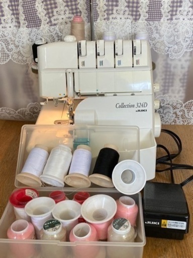 JUKI 4本糸ロックミシン MO-324Ｄ 巻縫 差動送 針糸自糸通し