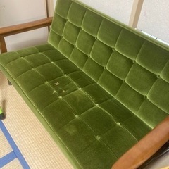 カリモクソファ　座面破れ