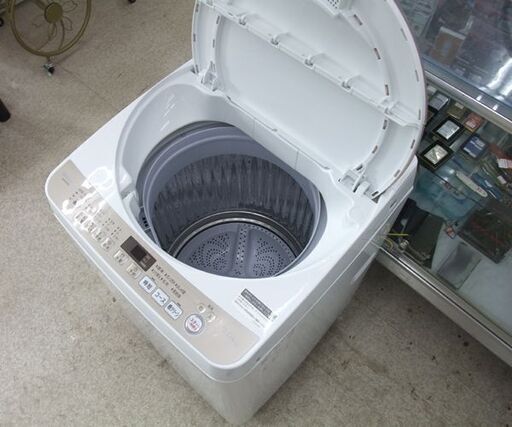 洗濯機 2019年製 7.0kg シャープ 全自動 たて型 大きめ容量 ES-KS70U SHARP 生活家電 ☆ 札幌市 北区 屯田