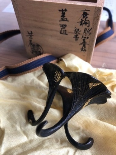蓋置　銀杏