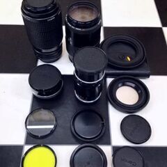 Canon/Minolta 望遠レンズ　キャノンZOOM LENS FD 75-200 LENS 135mm ミノルタAF ZOOM 100-300mm キャノン エクステンションチューブ FD2
