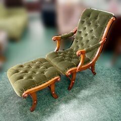 最高級☆横浜ダニエル Boot/ブーツ ワイドアームチェア+オットマン