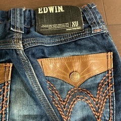 EDWINダメージデニム140センチの画像