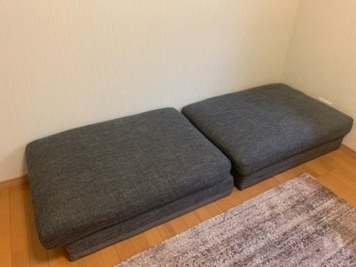 ニトリ　ソファ　スツール(フェルザ2 DGY)