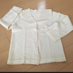 ハンドメイド　お上品なカーディガン　Sサイズ