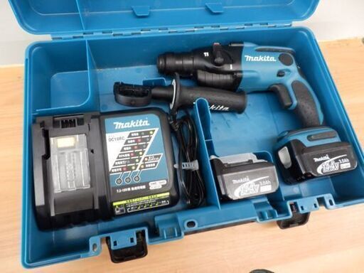 makita 14.4V 16mm 充電式ハンマドリル バッテリー2個付 3.0Ah 青 マキタ HR162D RFX 札幌 西野
