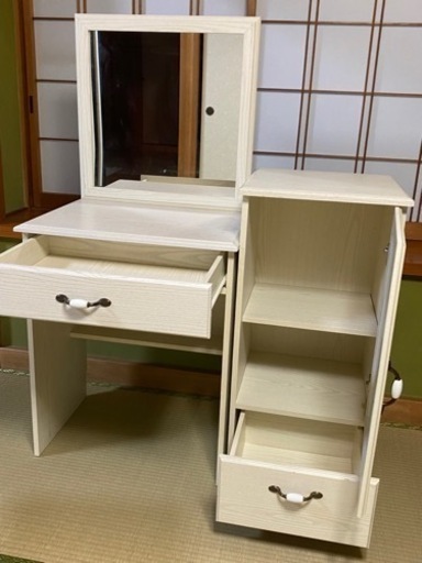 美品　木目柄　ドレッサー　チェスト　セット