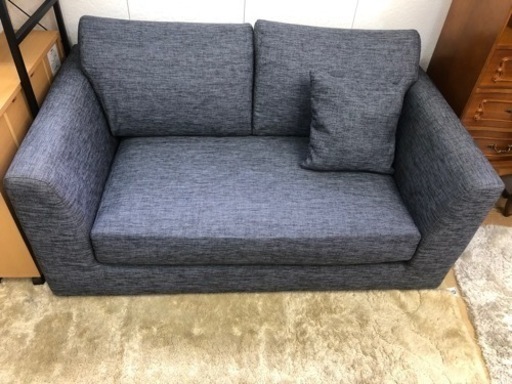 【リサイクルサービス八光　田上店　配達・設置OK】ニトリ　2人用布張りソファ(NポケットA3 FM-DGY)