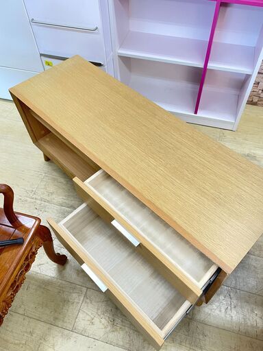 ニトリ フィルンテレビ台 木目調 ナチュラル 木製 定価30454円■横幅120cm×奥行40cm×高さ50.5cm ☆買取帝国 朝霞店 配達可能