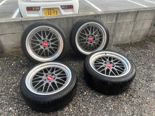 19インチホイールバリ山タイヤ付 4本