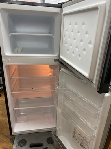 I523 ☆ maxzen 冷蔵庫 (118L) 2ドア 2019年製 ⭐動作確認済
