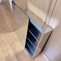 【新品】浴室用化粧鏡 ミラーキャビネットステンレススチール スライド式の画像