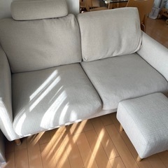 ケユカ　オットマン ケユカ 2.5人掛けソファ オットマン付【店頭取引限定】【中古品】早い