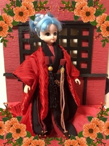 リカちゃん リカちゃん着物 黒無垢一式 ブライス ブライス着物 ハンドメイド  関節人形
