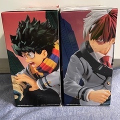 僕のヒーローアカデミア ヒロアカ フィギュア（緑谷出久、轟焦凍）セットの画像