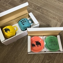 【 新品 】 moz カラフル 食器 ペア セット 