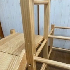 お値下げ！現役ママが考えた木製ジャングルジム すべり台付きの画像