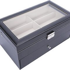 【あげます】メガネ サングラス 収納ケース ボックス コレクションケース 二段式 12本用の画像