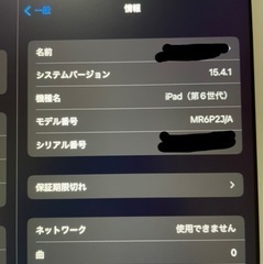 【配送可】iPad 第6世代 Wi-Fi+Cellular 32GBの画像