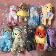 🍒新品　人気ブイ系ポケモンぬいぐるみ　イーブイ進化系9個セット