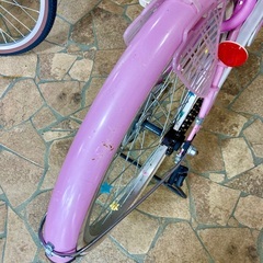 中古自転車　20インチ　ピンク　子供自転車の画像