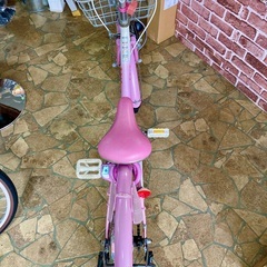 中古自転車　20インチ　ピンク　子供自転車の画像