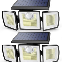新品🌟 306LED 2個 センサーライト 屋外 ソーラーライト...