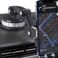 【新品】車載ホルダー 片手操作 スマホホルダー 吸着ゲル吸盤 全...