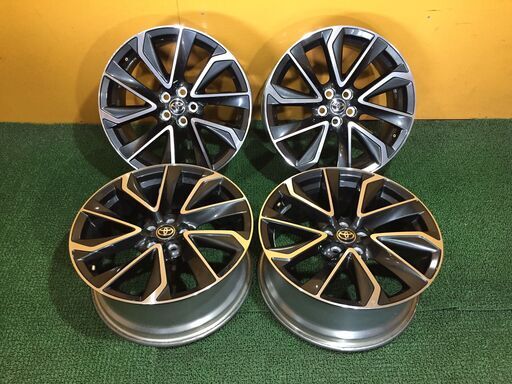 No.828 トヨタ純正 18x8J 5穴 PCD100 18インチアルミ カローラ