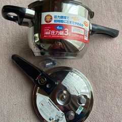 完全未使用の圧力鍋の画像
