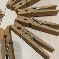 木製クリップ　大きさ色々の画像