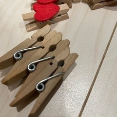 木製クリップ　大きさ色々の画像