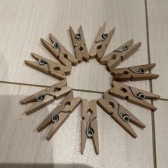 木製クリップ　大きさ色々の画像