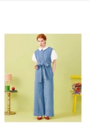 poppy フラワーペタルロンパース　L タグ付き