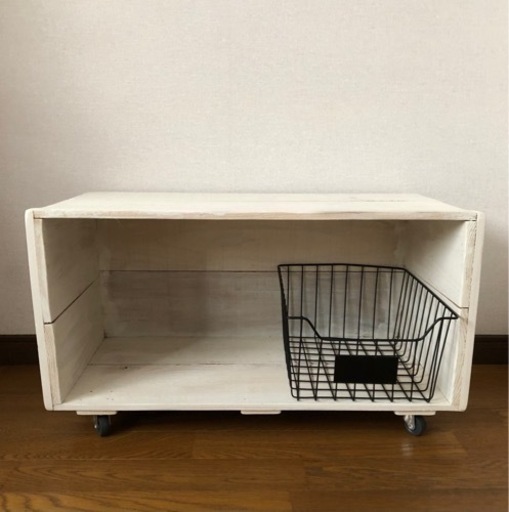 DIY品　りんご箱製ミニワゴン