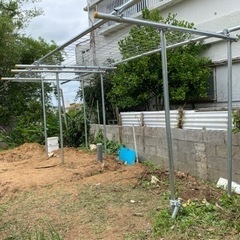 製作　DIY　棚　ゴーヤー棚 − 沖縄県