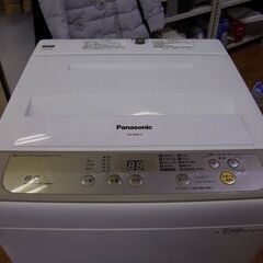 パナソニック 6.0kg 2017年製 NA-F60B10 Panasonic 全自動電気洗濯機 ホワイト/白色 札幌市 厚別店の画像