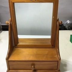 引渡済　中古　テディベア　卓上ミラー　引き出し付き　