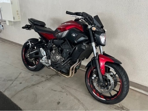 YAMAHA MT07 走行31253 車検ほぼ2年 フルエキ レッド