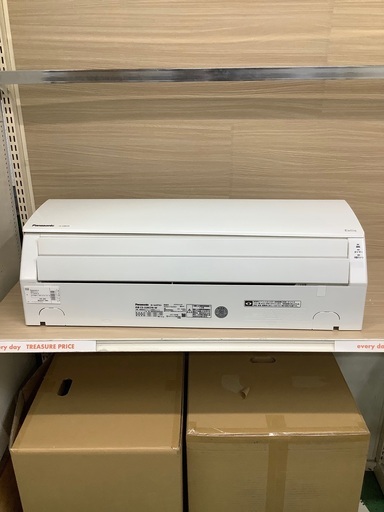 安心の6ヶ月保証付！！ Panasonic　2.2kw壁掛けエアコン　CSｰ228CFRｰW  2018年製
