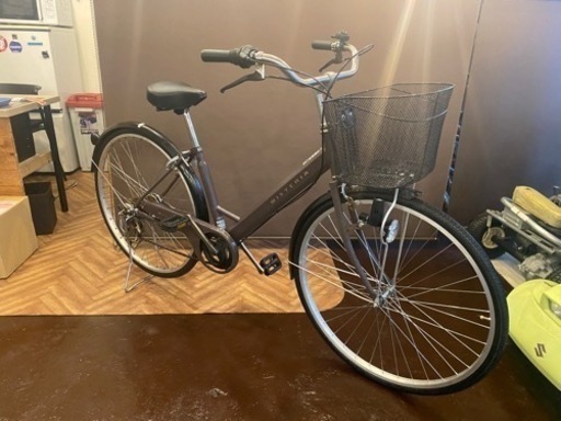 27インチ6段変速　自転車　ブラウン