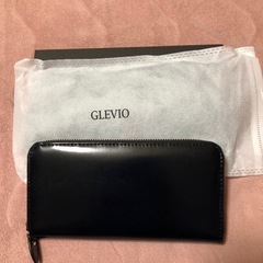 🍒新品　GLEVIO長財布　黒レザー