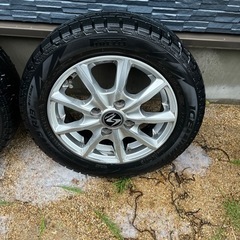 【ご成約ありがとうございました(*˘︶˘*).｡.:*♡】155/65R13 アルミホイール　今日で締め切ります?‍♂️