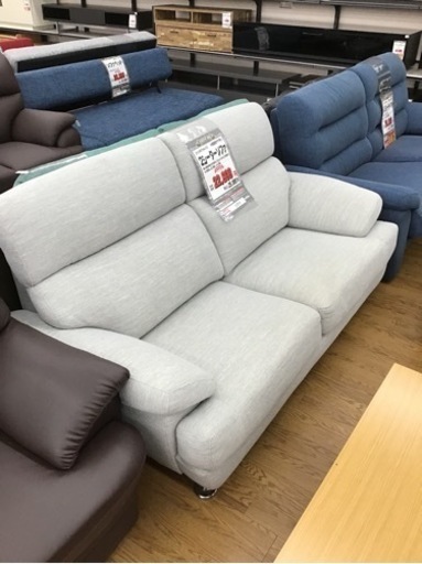 KE-48【ご来店頂ける方限定】ニトリ　NポケットA-13 2シーターソファ　グレー