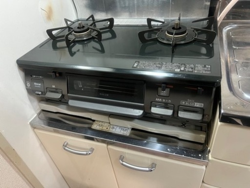 ガスコンロ2口　都市ガス用