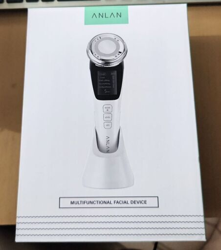 【美品・ほぼ新品美顔器】ANLAN ems 温冷ケア LED光 1台8役 温冷美顔器 イオン 毛穴 小顔 自宅用美顔器