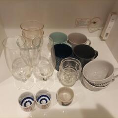 グラス類一式/4℃グラス2点・コップ6点・マグカップ4点・おちょこ3点の画像