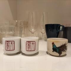 グラス類一式/4℃グラス2点・コップ6点・マグカップ4点・おちょこ3点の画像